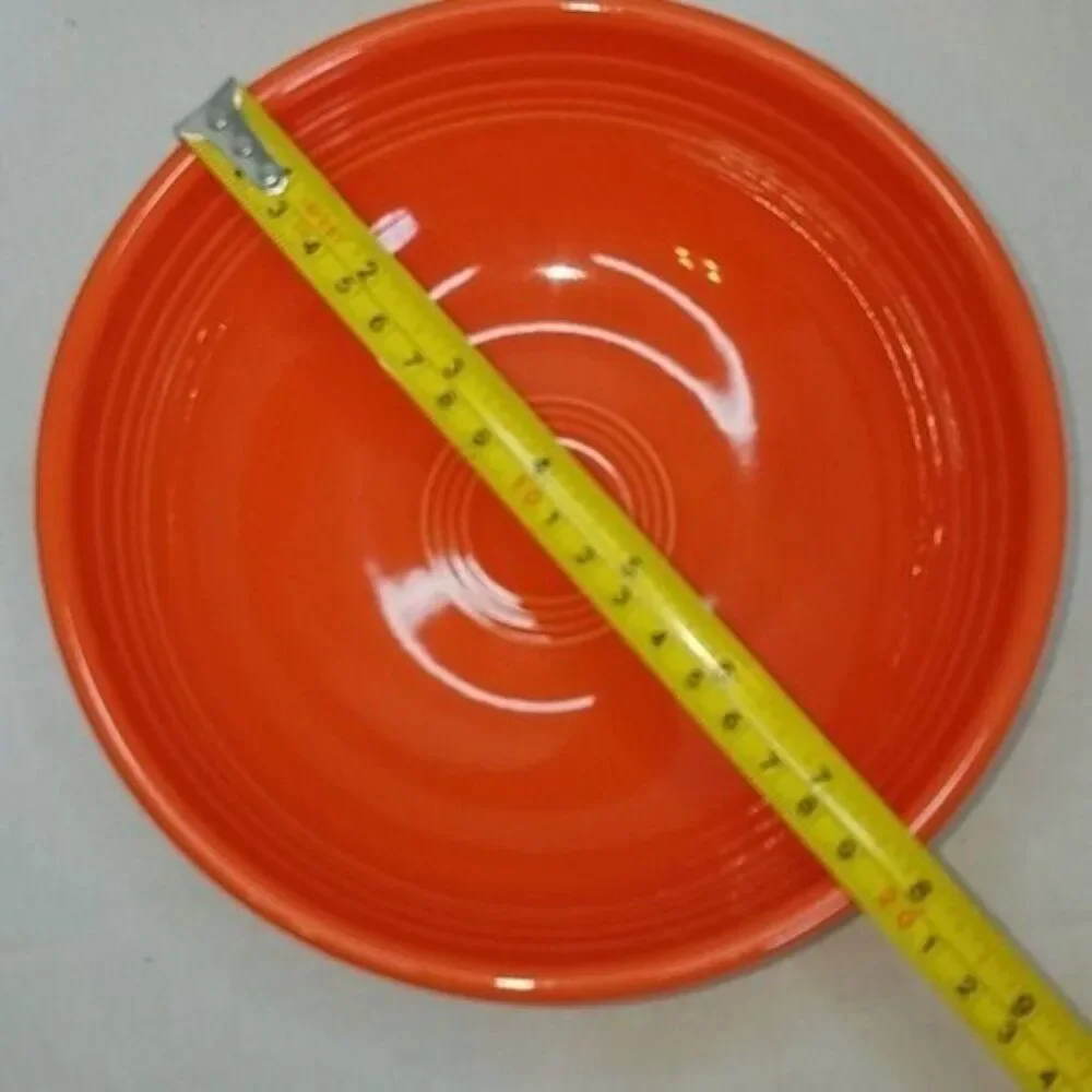Fiestaware Fiesta Medium Bistro Bowl DISH CONTAINER Poppy Orange 38 OZ CERAMIC